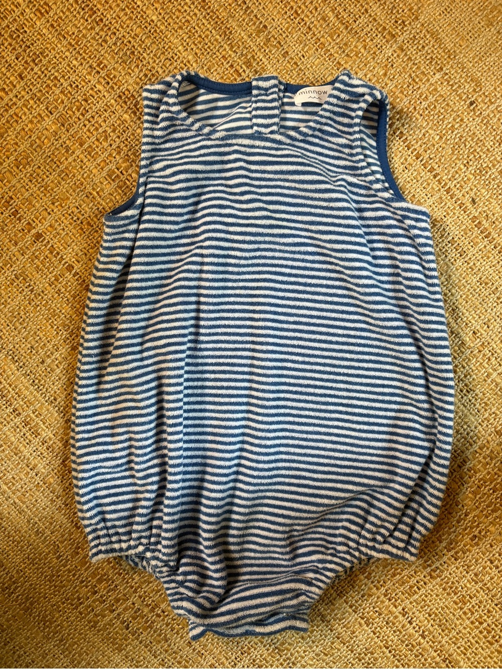 Minnow Terrycloth striped bubble